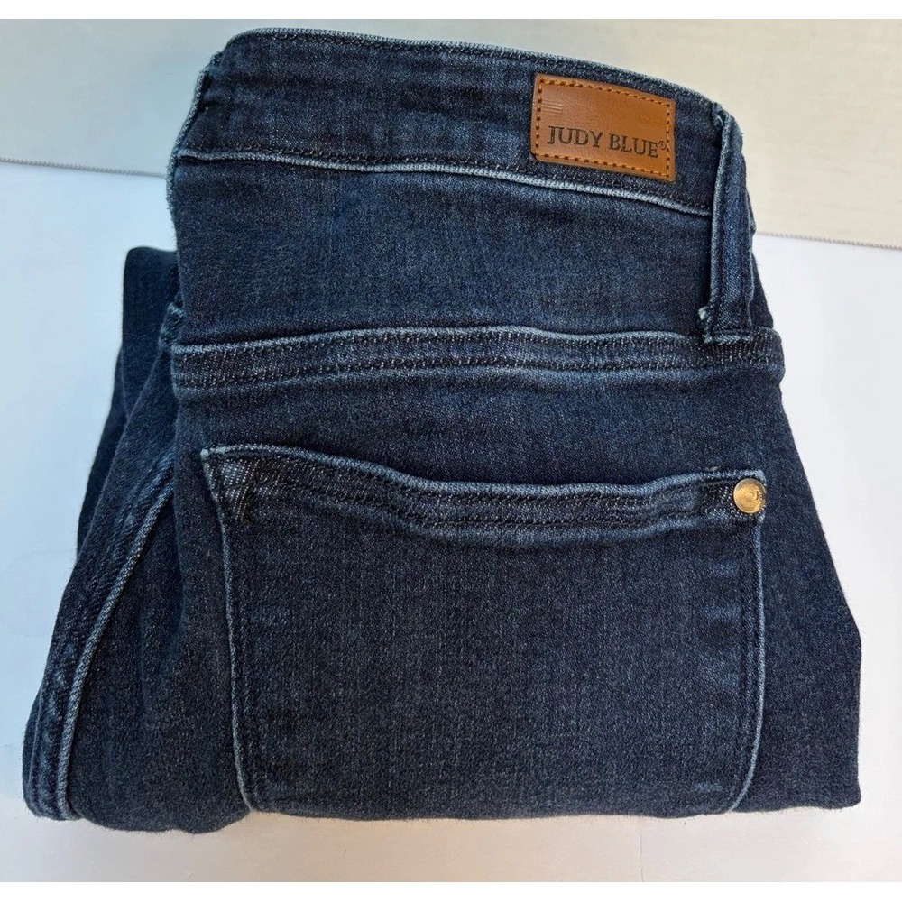 Judy Blue Skinny Fit Hi-Rise Dark Wash Jean Sz 13/31 Style #82132 Non Distressed